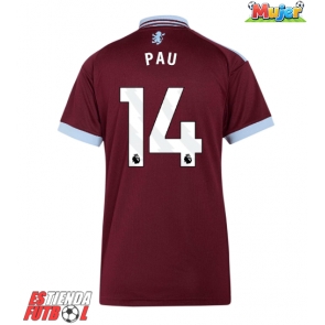 Aston Villa Pau Torres #14 Primera Equipación Mujer 2026-27 Manga Corta